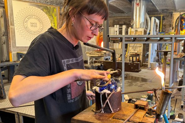 Werkstatt der Cristallerie Val Saint Lambert