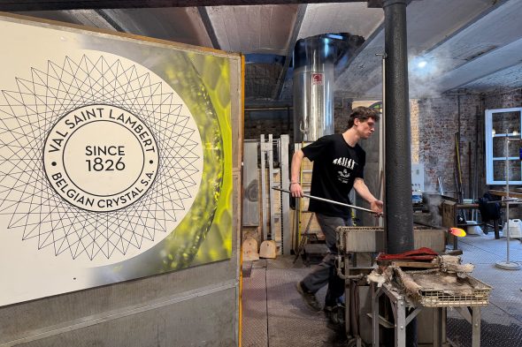 Werkstatt der Cristallerie Val Saint Lambert