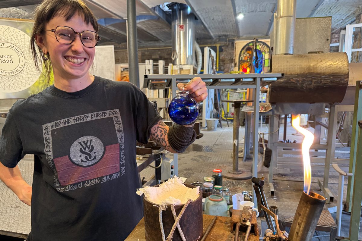 Werkstatt der Cristallerie Val Saint Lambert