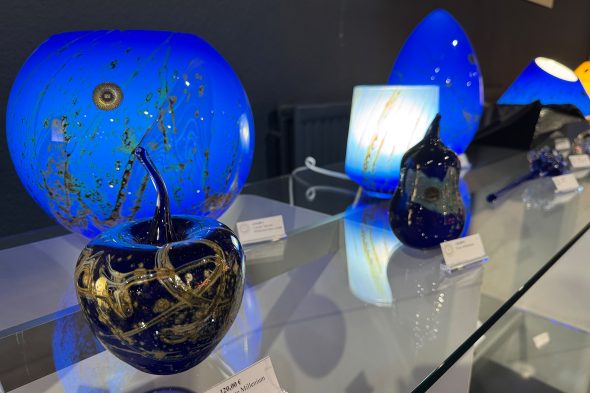 Ausstellungsraum der Cristallerie Val Saint Lambert