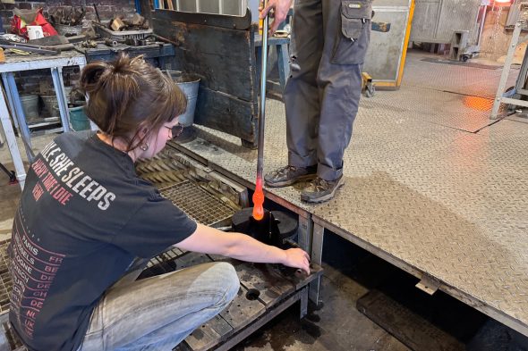 Werkstatt der Cristallerie Val Saint Lambert