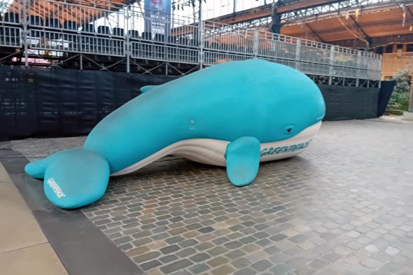 Walter der Wal von Greenpeace (