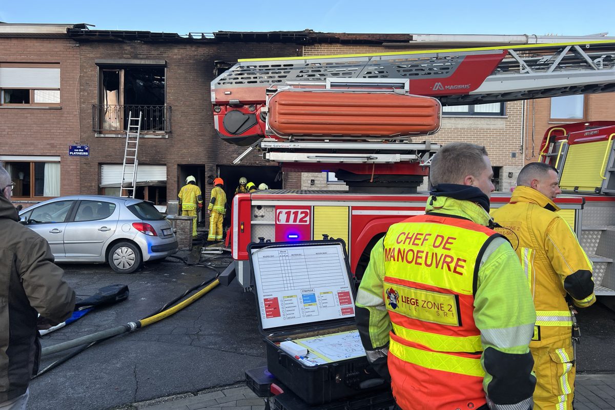 Feuerwehreinsatz in Wandre