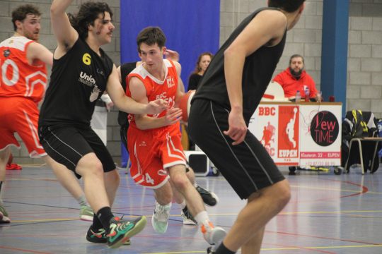 Spieler des BBC Eupen beim Match gegen Union Huy