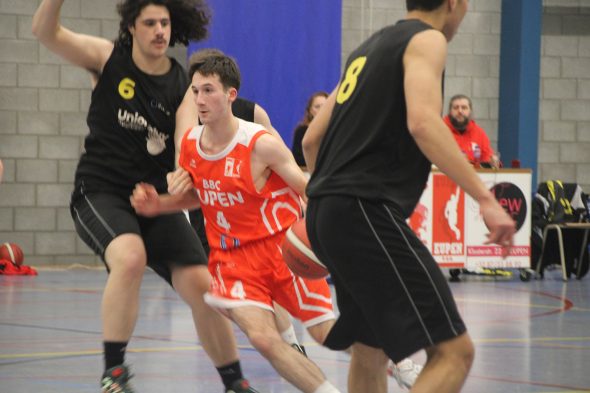 Spieler des BBC Eupen beim Match gegen Union Huy