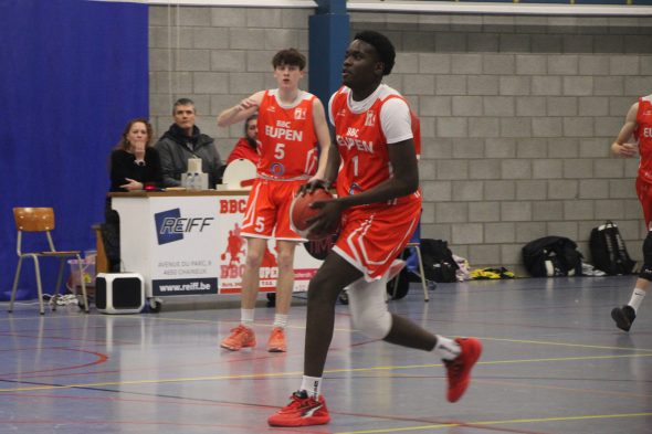 Spieler des BBC Eupen beim Match gegen Union Huy