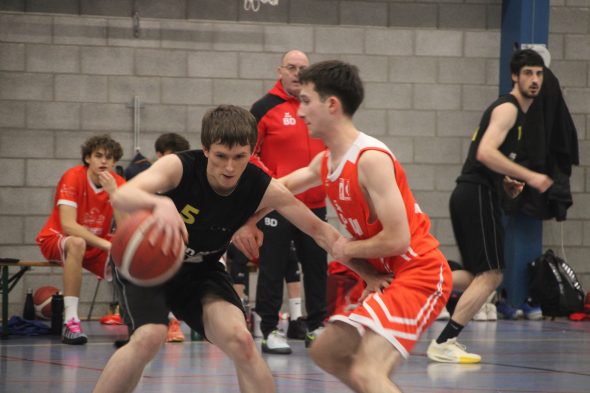 Spieler des BBC Eupen beim Match gegen Union Huy