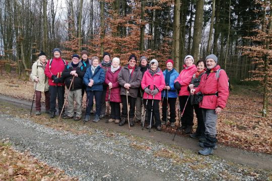 Wandergruppe beim Benefiz-Marathon