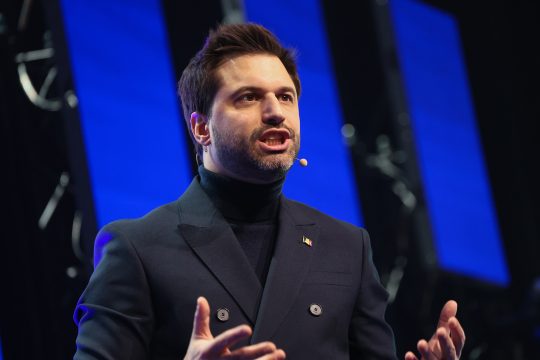 MR-Präsident Georges-Louis Bouchez in La Louvière