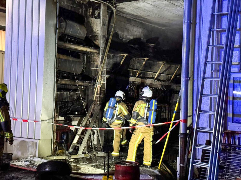 Brand Bauhof Raeren (Bild: Robin Emonts/BRF)