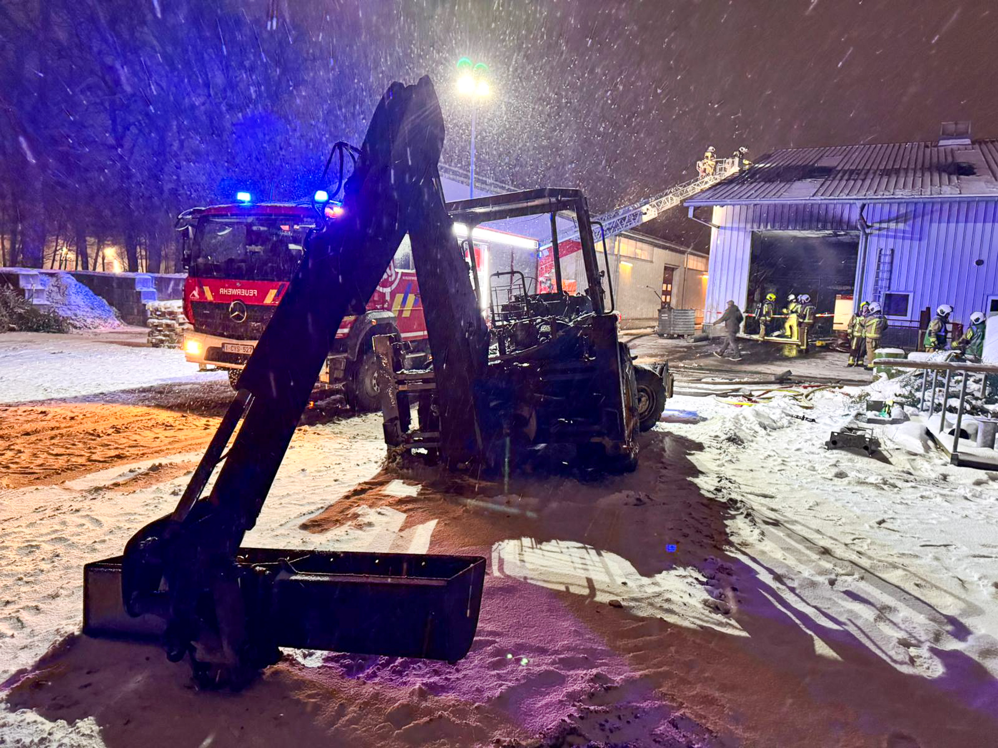 Brand Bauhof Raeren (Bild: Robin Emonts/BRF)