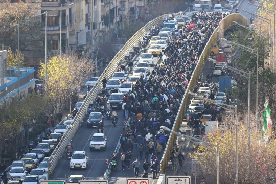 Demonstration in Teheran am Montag