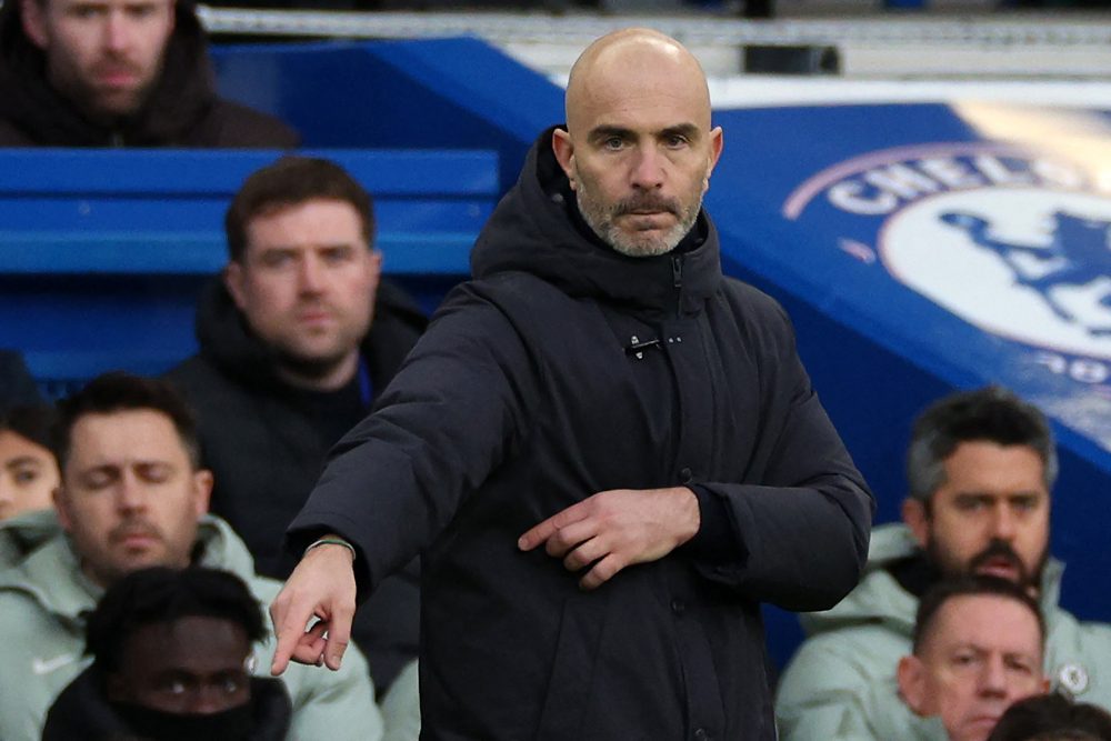 Chelsea-Trainer Enzo Maresca beim Spiel gegen Everton am 13. Dezember