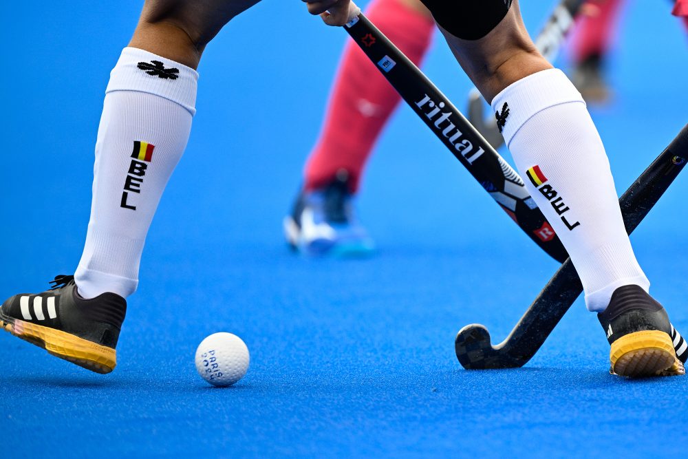 Close-Up von Hockey-Spielern