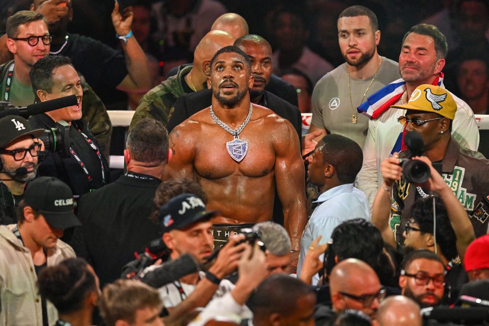Anthony Joshua nach einem Boxkampf in Miami am 19. Dezember