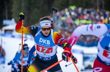 Thierry Langer bei der Staffel in Ruhpolding