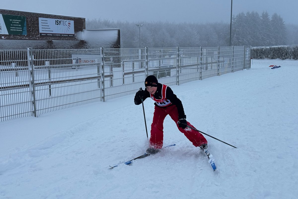 Ein junger Teilnehmer auf der Strecke