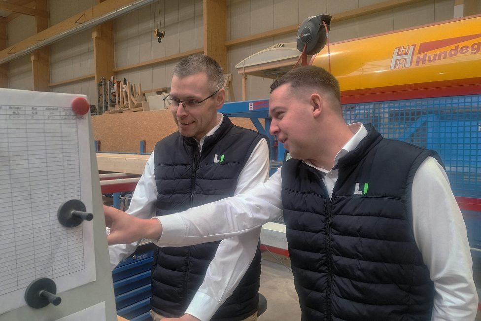 Michael Hilgers und Manuel Dupuis, Geschäftsführer von Ligna Systems in St. Vith