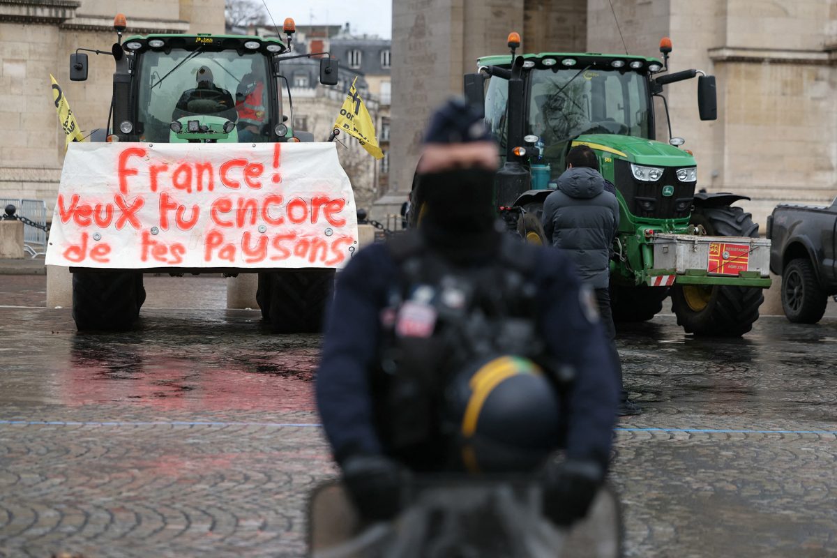 In Paris protestieren Landwirte gegen das Mercosur-Abkommen