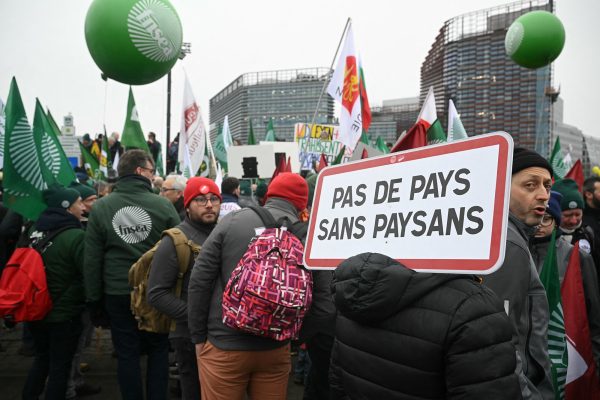 Protest der Landwirte gegen das Mercosur-Abkommen in Straßburg