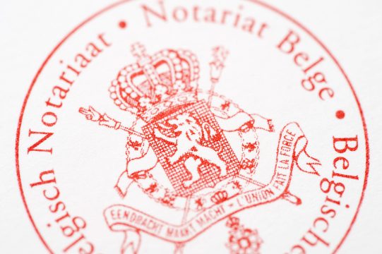 Stempel des Belgischen Notariats