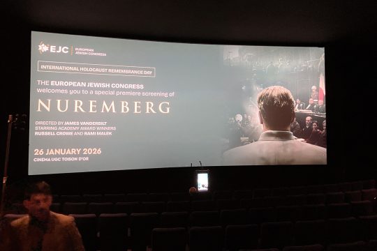 Film-Vorpremiere "Nürnberg" vom Europäischen Jüdischen Kongress EJC in Brüssel