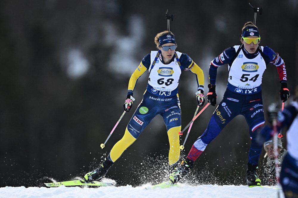 Hanna Öberg beim Sprint in Ruhpolding