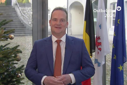 Ministerpräsident Oliver Paasch bei der Neujahrsansprache 2026