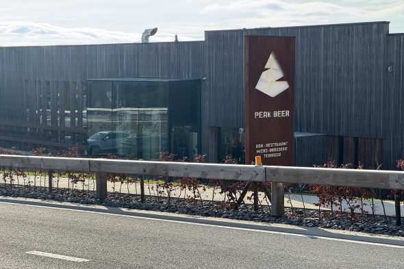 Gebäude der Peak-Brauerei in Sourbrodt