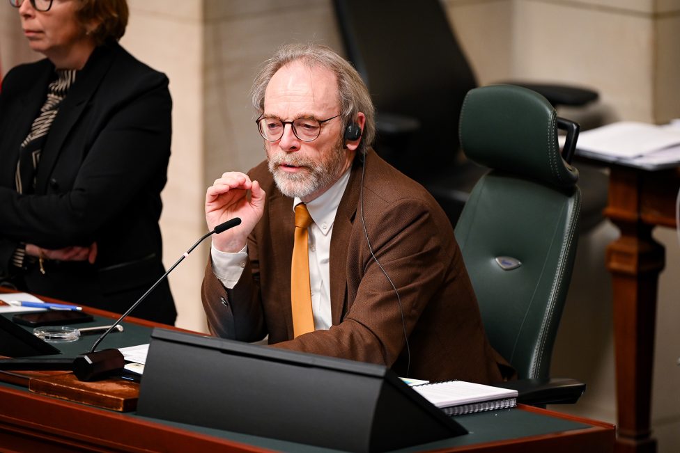 Der Kammervorsitzende Peter De Roover