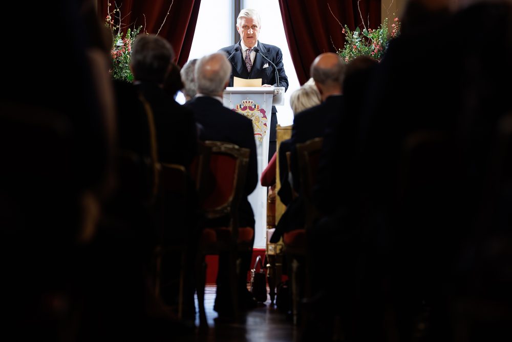König Philippe bei seiner Neujahrsansprache vor den Staatsorganen