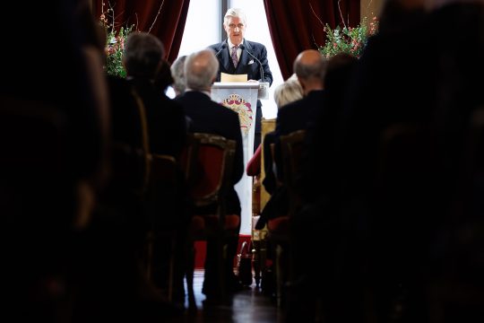 König Philippe bei seiner Neujahrsansprache vor den Staatsorganen