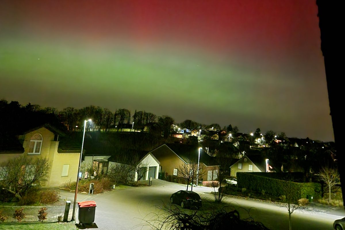 Polarlichter in Eupen am 19. Januar 2026