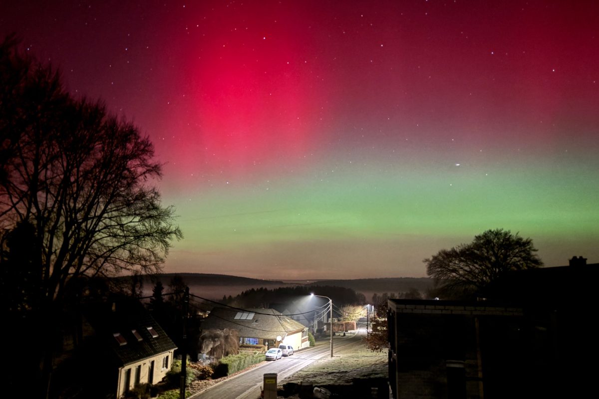 Polarlichter in Recht am 19.Januar 2026