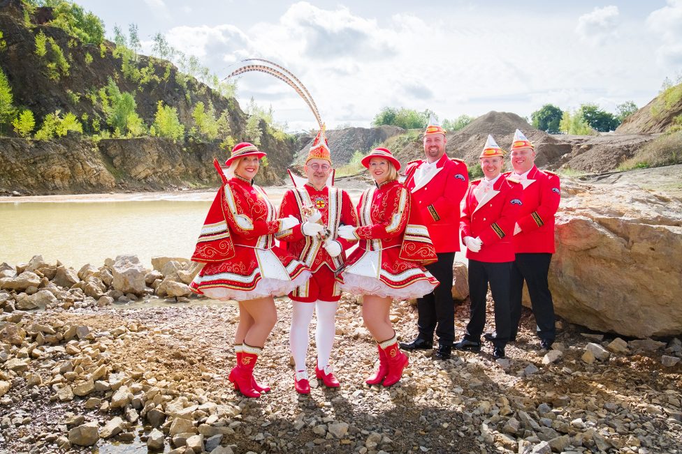 Der neue Eupener Prinz Patrick I. samt Gefolge