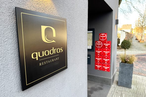 Gebäude des Restaurant Quadras von Ricarda Grommes in St. Vith