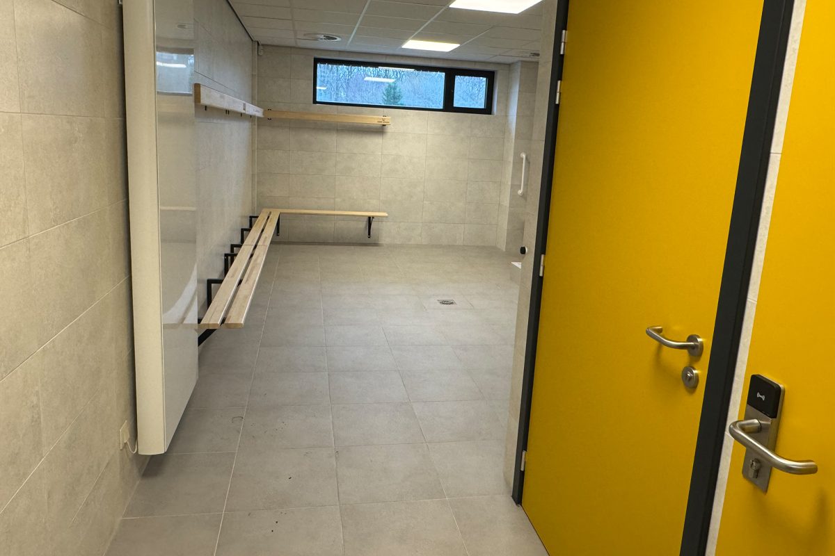 Blick in eine Umkleide