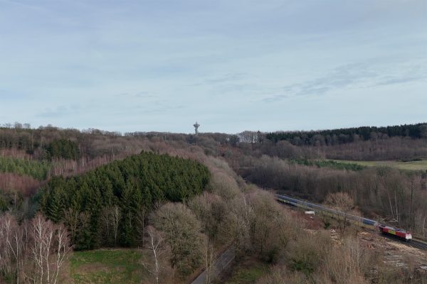 Drohnenaufnahme mit Blick auf den Vaalserberg