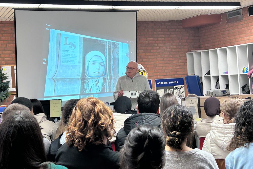 Vortrag von Jack Aldewereld an der Heinrich-Heine-Gesamtschule Aachen