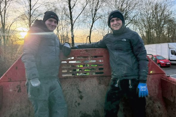 JGV St. Vith sammelt Weihnachtsbäume ein
