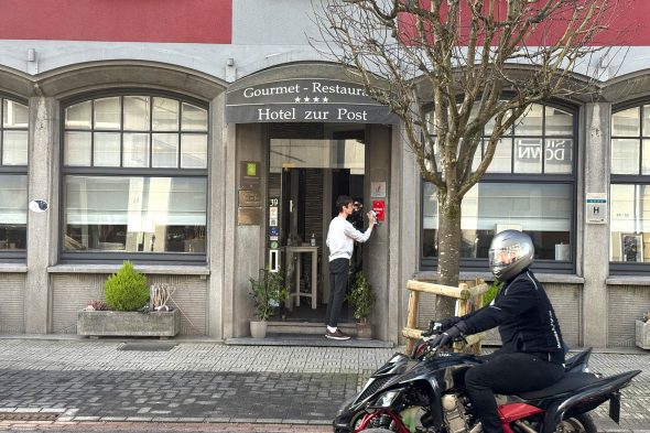 Gebäude des Hotel-Restaurant Zur Post von Eric Pankert in St. Vith