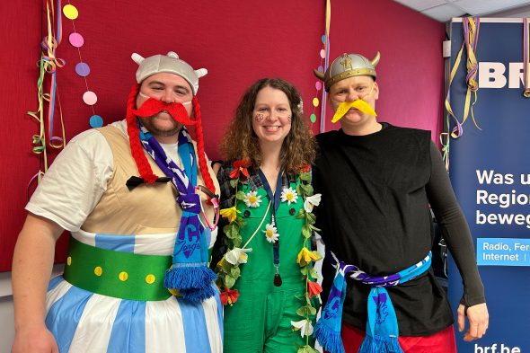 BRF-Moderatorin Lena Orban mit De LC Jonge