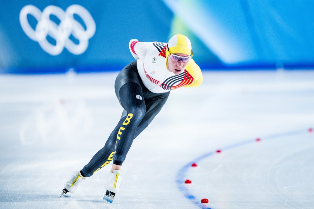 Bart Swings beim Rennen über 5.000 Meter bei den Olympischen Winterspielen
