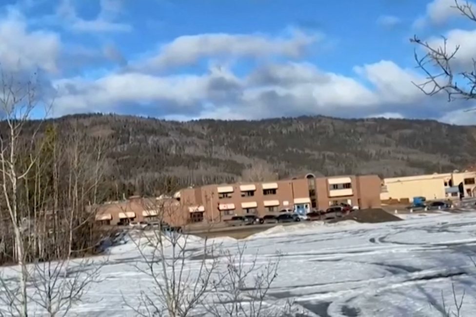 Die Middle School und High School von Tumbler Ridge in der kanadischen Provinz British Columbia