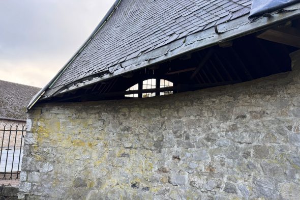 Sicherungsarbeiten an der Eyneburg in vollem Gange