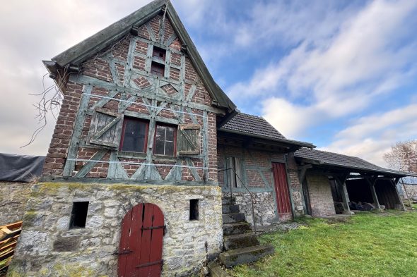 Sicherungsarbeiten an der Eyneburg in vollem Gange
