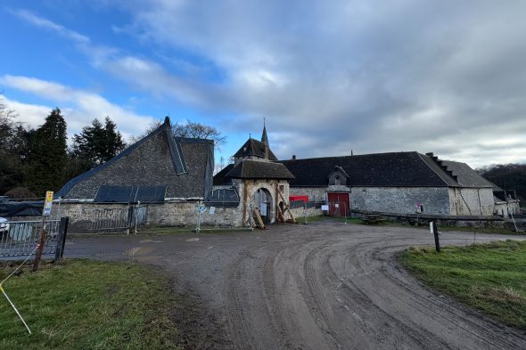 Sicherungsarbeiten an der Eyneburg in vollem Gange
