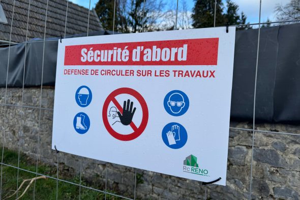 Sicherungsarbeiten an der Eyneburg in vollem Gange