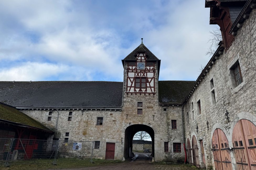 Sicherungsarbeiten an der Eyneburg in vollem Gange