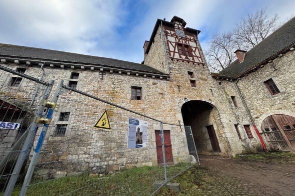 Sicherungsarbeiten an der Eyneburg in vollem Gange